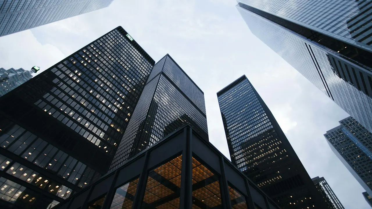 现代产业园区建筑示意图